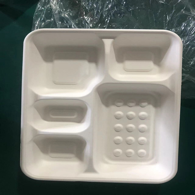 Caixa de almoço biodegradável em PVA branco feita sob medida e ecológica
