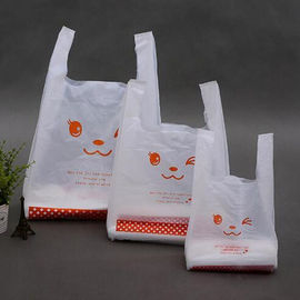 Sacos de compras plásticos biodegradáveis Eco da fécula de milho - aprovação amigável de EN13432/MSDS
