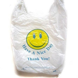 Sacos de compras biodegradáveis impressos costume, sacos de plástico Degradable do PLA