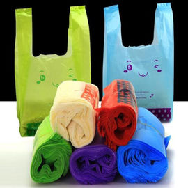 Sacos de compras biodegradáveis de 100%, sacos de mantimento Compostable da camisa de T
