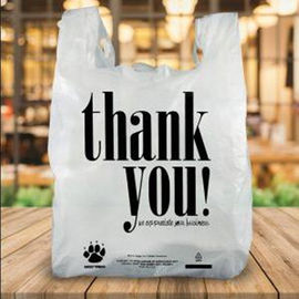 Sacos de compras biodegradáveis de 100%, sacos de mantimento Compostable da camisa de T