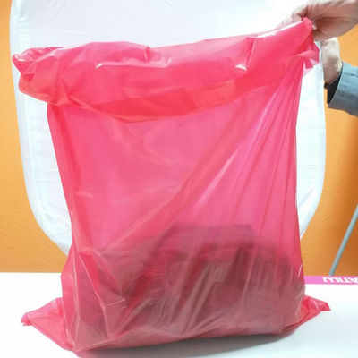 sacos solúveis em água descartáveis vermelhos da lavanderia 200pcs com tira vermelha