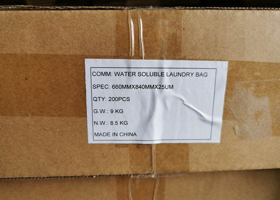 Sacos de roupa para roupas sujas, solúvel em água quente - Economia, filme de polivinil álcool, claro - 0,8 mil