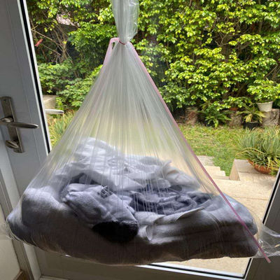 Sacos de roupa para roupas sujas, solúvel em água quente - Economia, filme de polivinil álcool, claro - 0,8 mil
